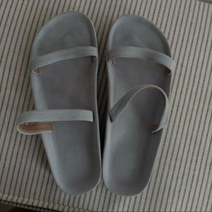 LAUREN MANOOGIAN Suede Line Sandals